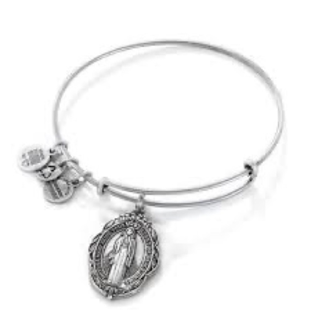Alex and Ani Mother Mary, silver bracelet